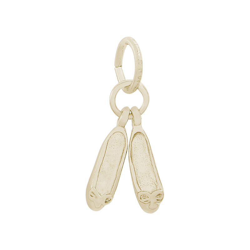 Ballet Shoes 14K Yellow Gold Charm image number null