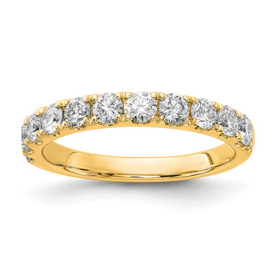 Lab Grown Diamond 1ctw. Channel Set & 14k Yellow Gold Anniversary Ring