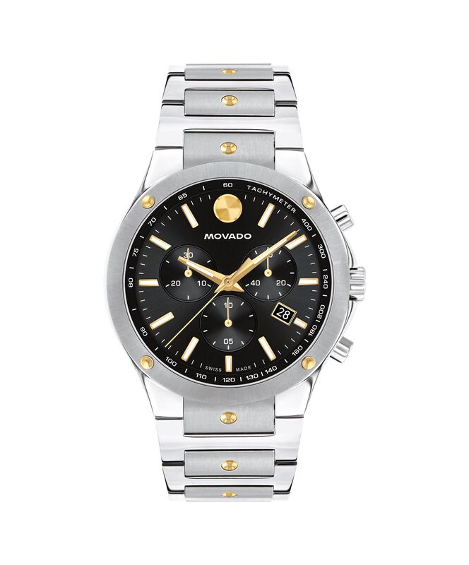 Movado Men's SE Stainless Steel Black Dial 42mm Watch 0607972 image number null