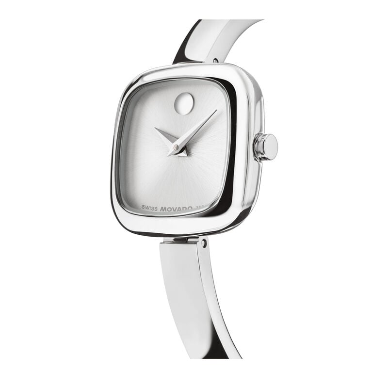 Movado Museum Bangle Cushion Grey Dial Watch 0608149 image number null