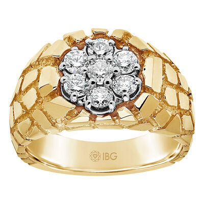 Men's Diamond 1ctw Ring in 10k Yellow Gold