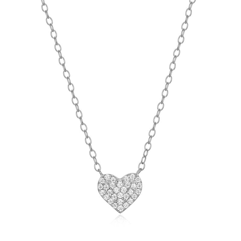 Lab Grown Diamond Necklace in Sterling Silver image number null