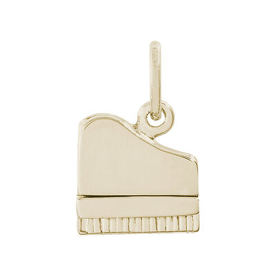 Piano Charm in 14K Yellow Gold