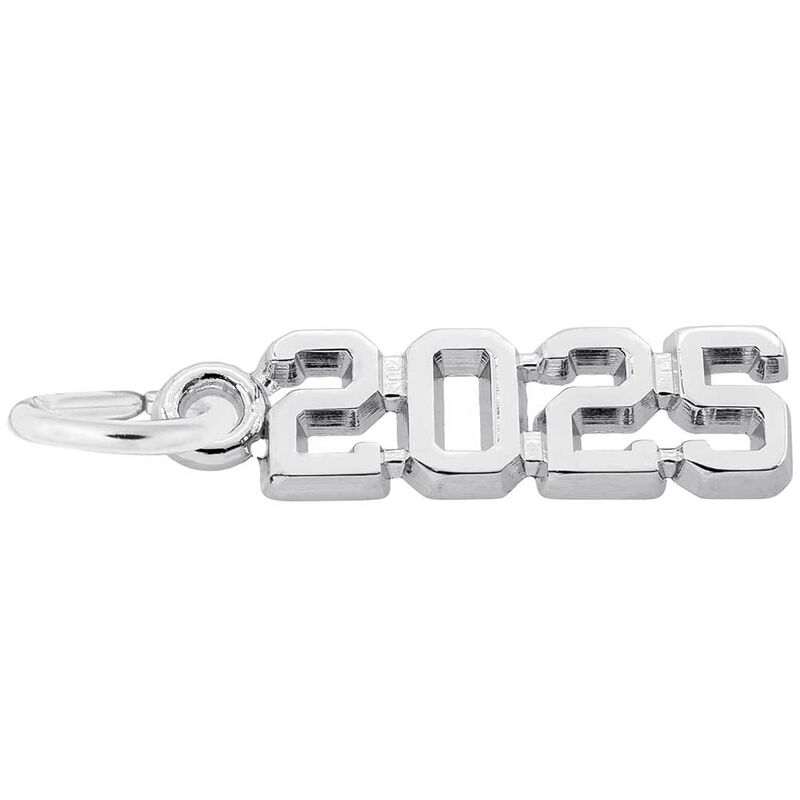 2025 Charm in 14k White Gold image number null