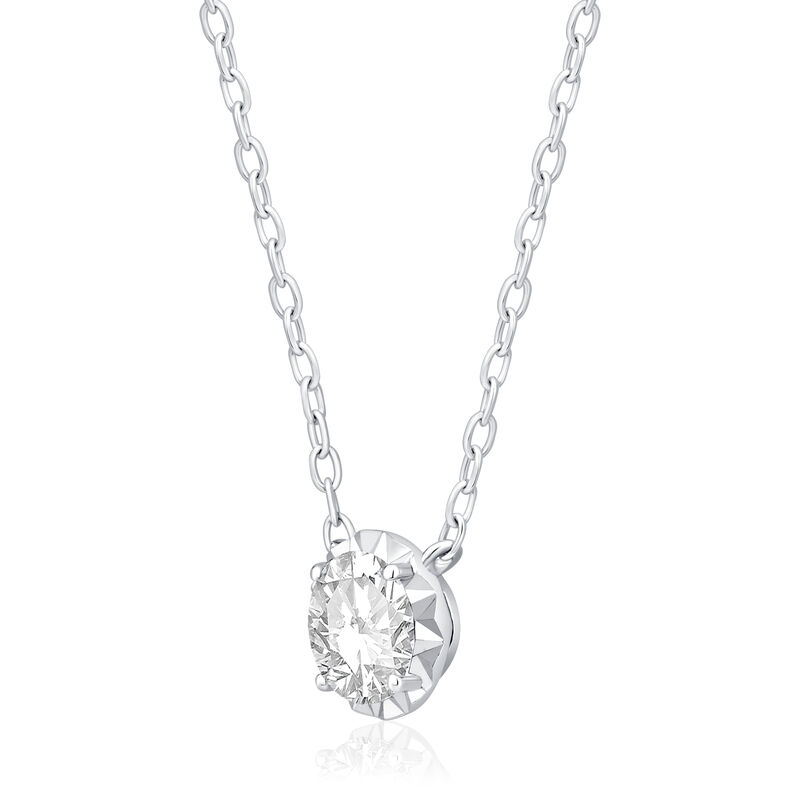 Lab Grown Diamond 1/2ctw. Pendant in 10k White Gold image number null