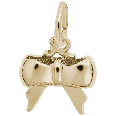 Bow Charm in 14K Yellow Gold