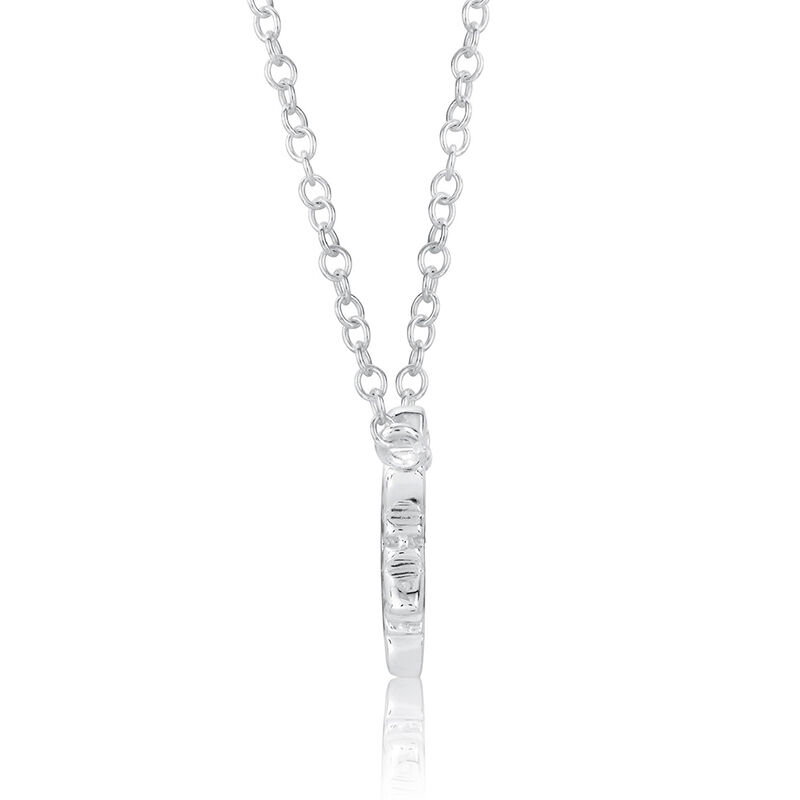 DISNEY© Frozen Snowflake Necklace in Sterling Silver image number null
