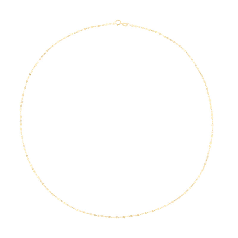 Mirror Flat Chain 18" Chain in 10k Yellow Gold (1.9mm) image number null