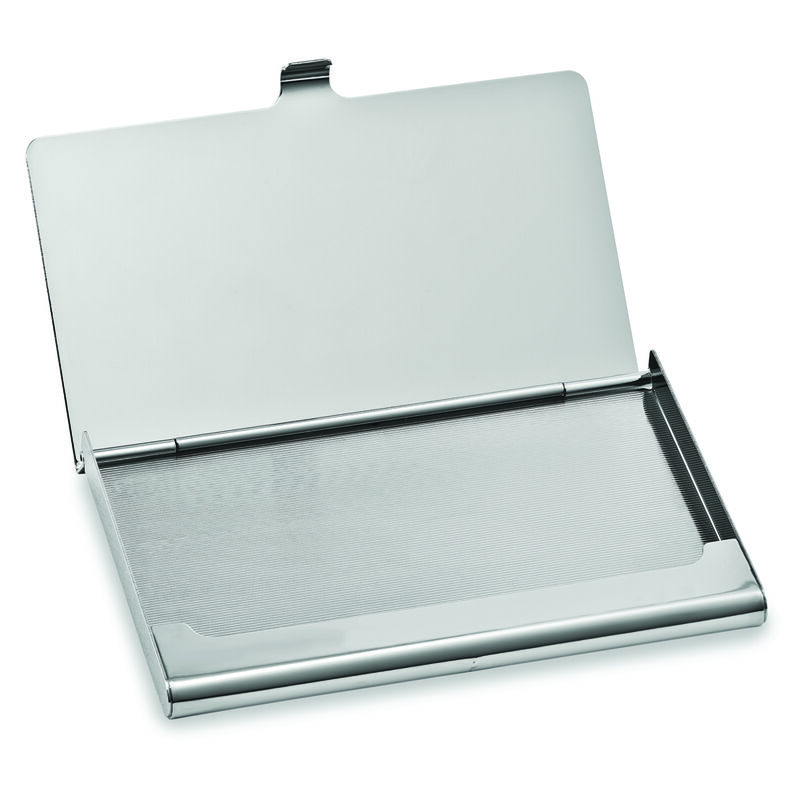 Silver-tone Business Card Holder image number null