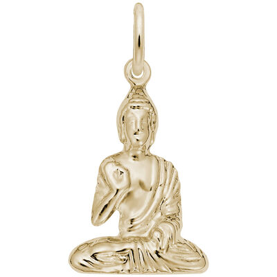 Buddha Charm in 14k Yellow Gold