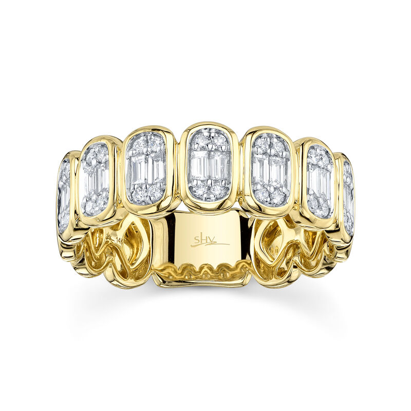 Shy Creation Diamond 1/2ctw. Baguette Fashion Ring in 14k Yellow Gold image number null