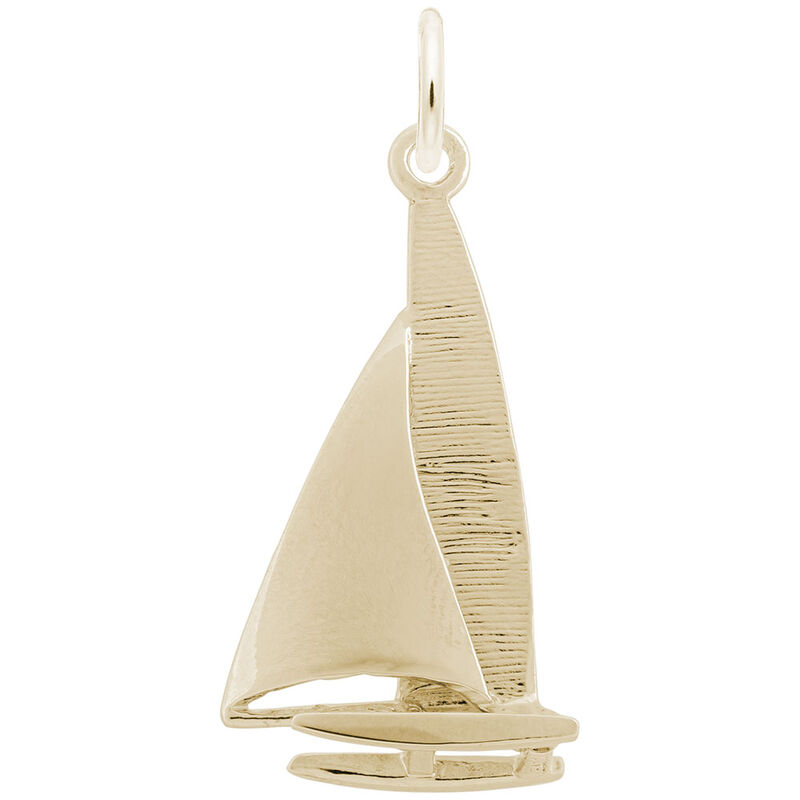 Catamaran Charm in Gold Plated Sterling Silver image number null
