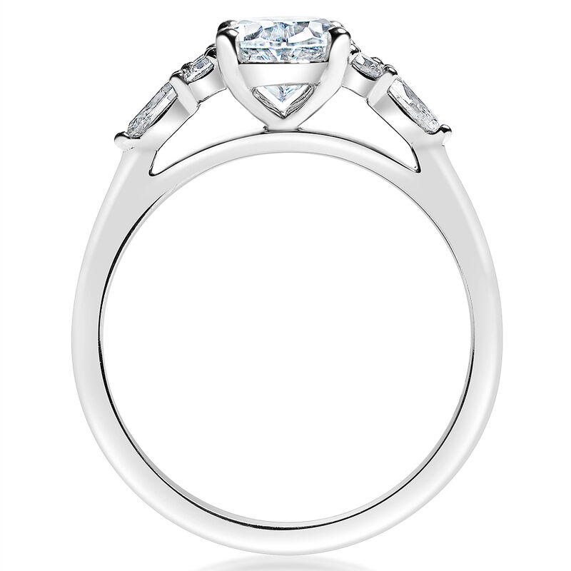 Kali. 1/3ctw. Diamond Engagement Ring Setting in 14k White Gold image number null