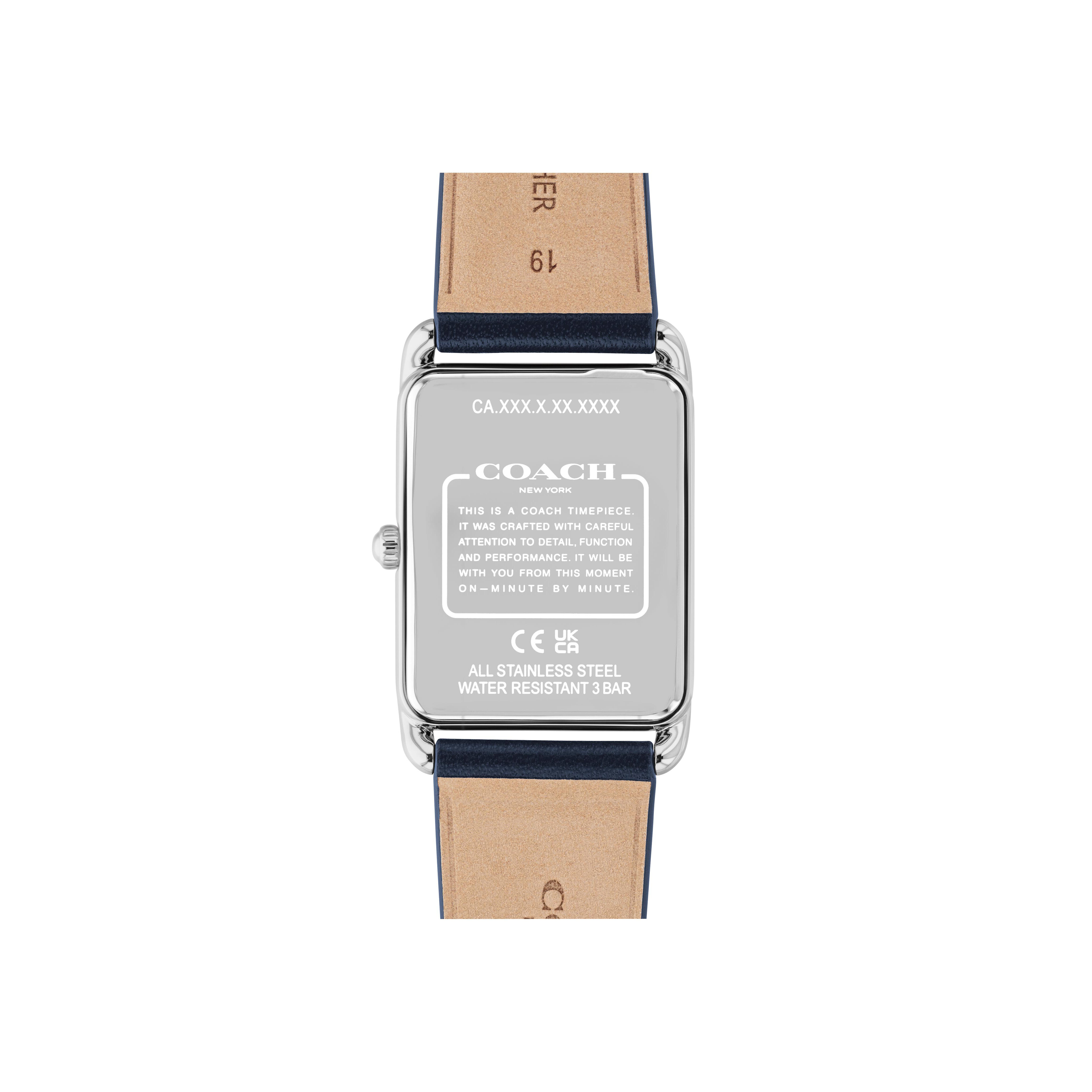 Coach Men's Navy Dial Navy Leather 32mm Watch 14400042