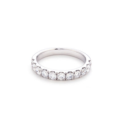 Lab Grown Diamond 1ctw. 14k White Gold Anniversary Ring