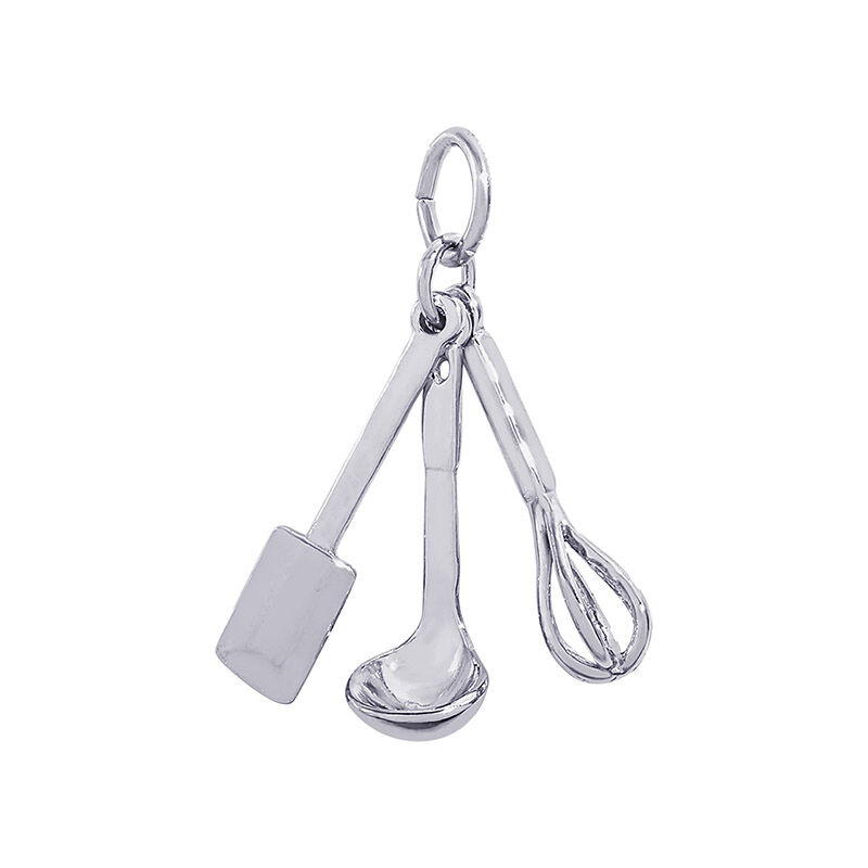 Cooking Utensils Sterling Silver Charm image number null