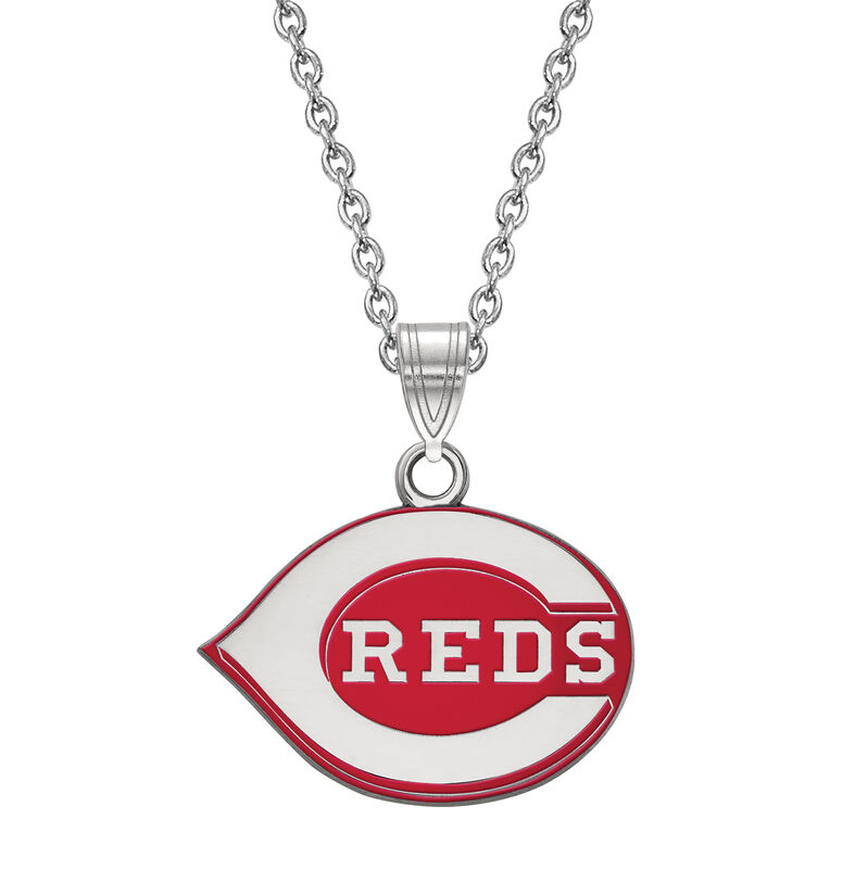 Cincinnati Reds Small Pendant in Sterling Silver image number null