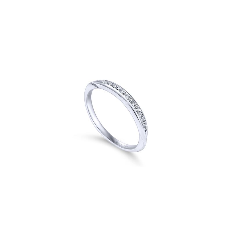 Gabriel & Co. "Quinn" 14k White Gold Matching Wedding Band WB11749R3W44JJ image number null
