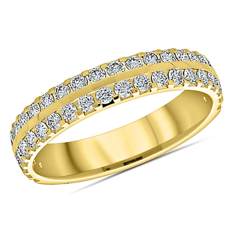 Diamond 3/4ctw. 14k Yellow Gold Anniversary Ring image number null