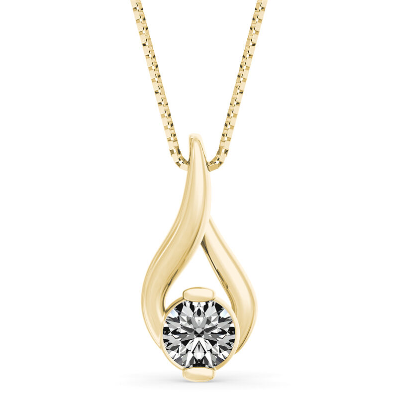 Sirena 1/4ctw. Diamond Pendant in 14k Yellow Gold image number null