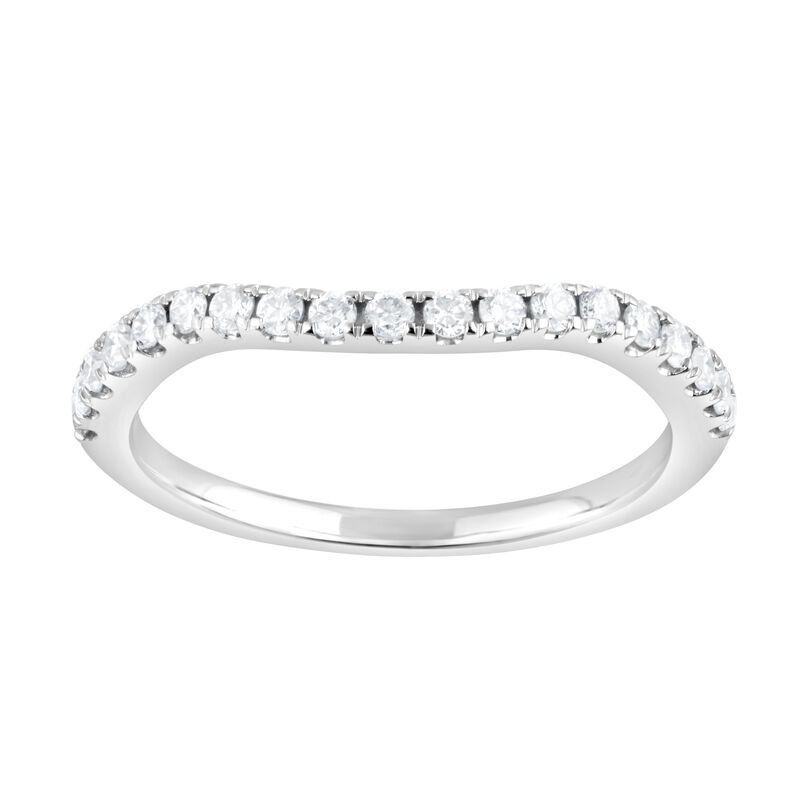 Round Lab Grown Diamond 4 1/4ctw. Three Stone Engagement Ring Set in 14k White Gold image number null