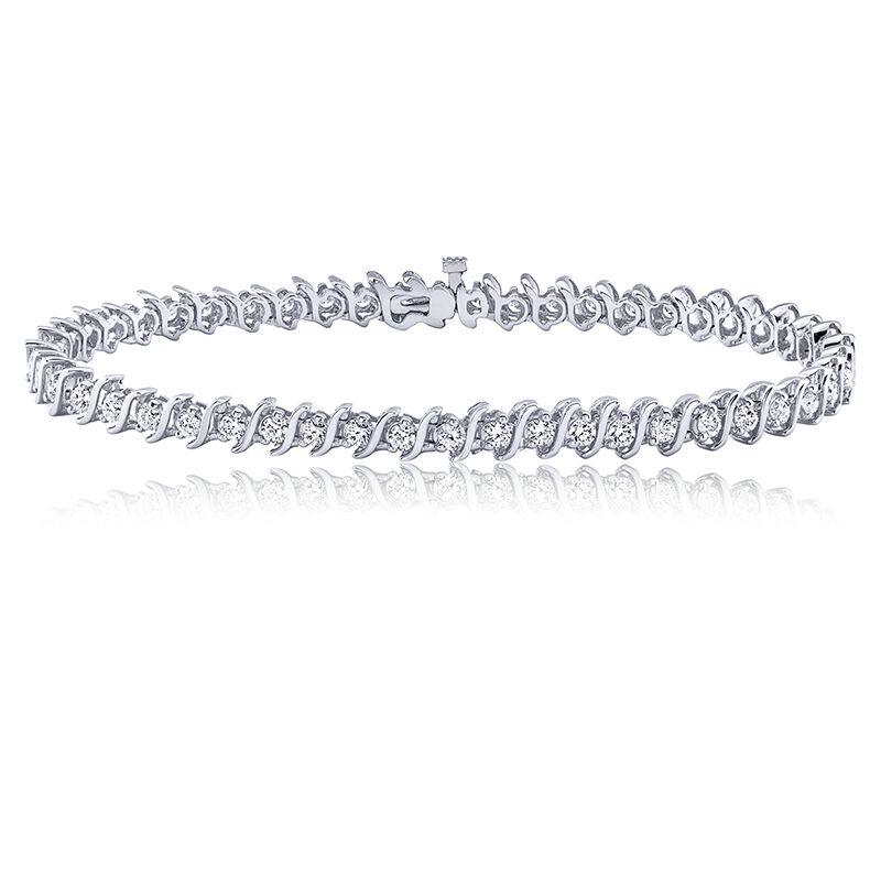S-Link 2ct. Diamond Bracelet in 14k White Gold image number null
