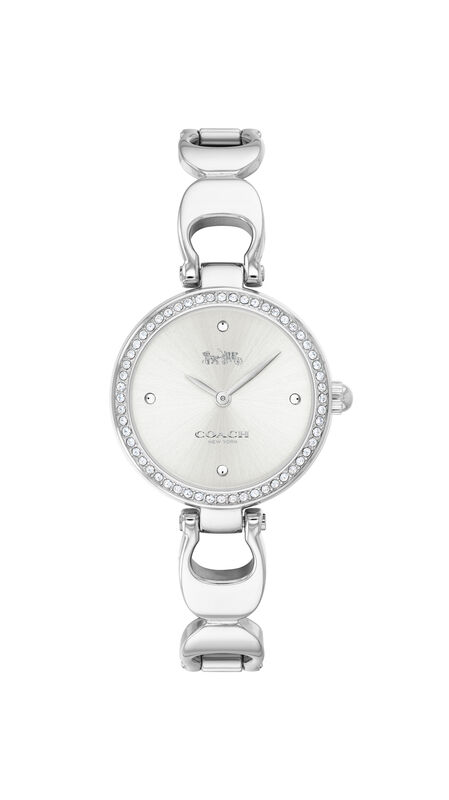 COACH Ladies' Park Signature C Stainless Steel Bangle 26mm Watch 14503170 image number null