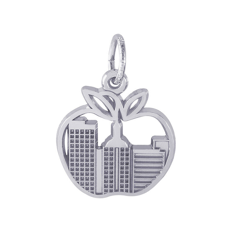 New York Skyline Charm  in Sterling Silver image number null