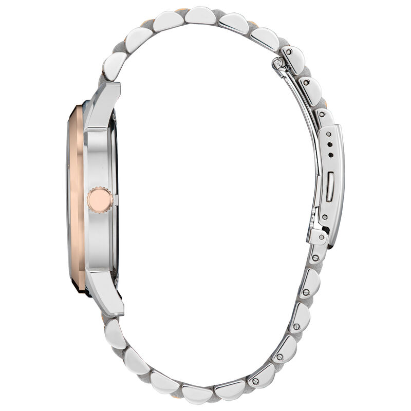 Citizen Men's Rolan Brown Dial Stainless Steel & Rose Gold-Tone  40mm Watch AW0156-57X image number null