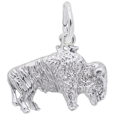 Buffalo Charm in Sterling Silver