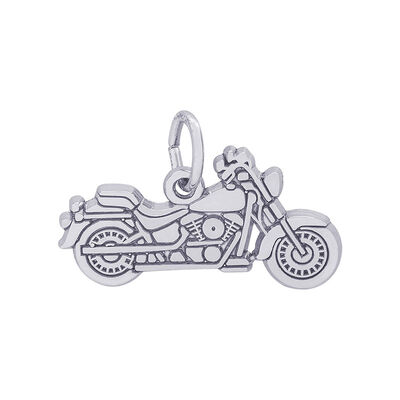 Motorcycle Charm in Sterling Silver