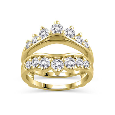 Brilliant-Cut 1 1/2ctw. Diamond Fancy Insert in 14k Yellow Gold