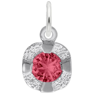 July Birthstone Petite Charm in Sterling Silver