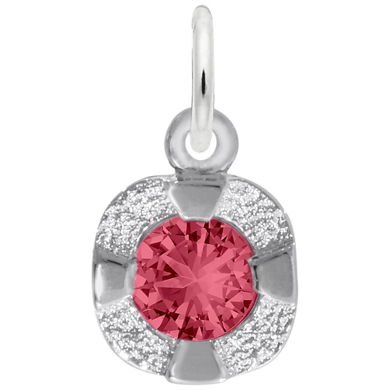 July Birthstone Petite Charm in Sterling Silver image number null