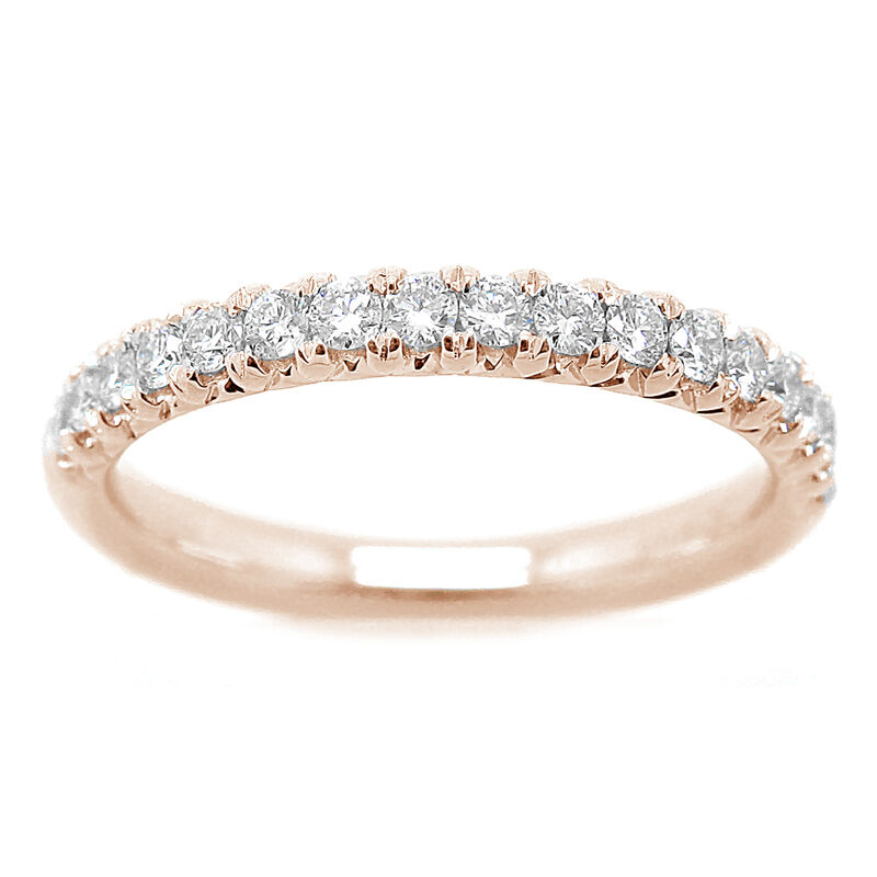 Timeless Classic 1/3ctw. Diamond Wedding Band in 14k Rose Gold image number null