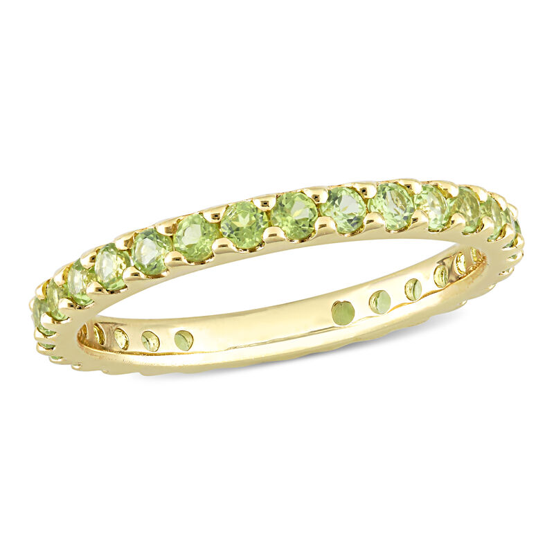 Peridot Eternity Band in 10k Yellow Gold image number null