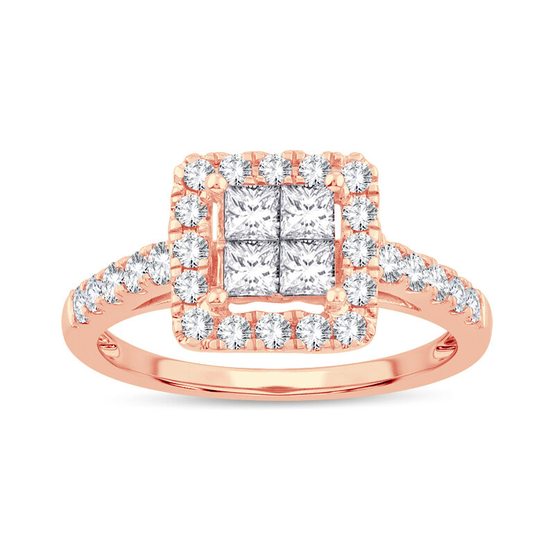 Julianna. Princess-Cut 1ctw. Engagement Ring in 14k Rose Gold image number null