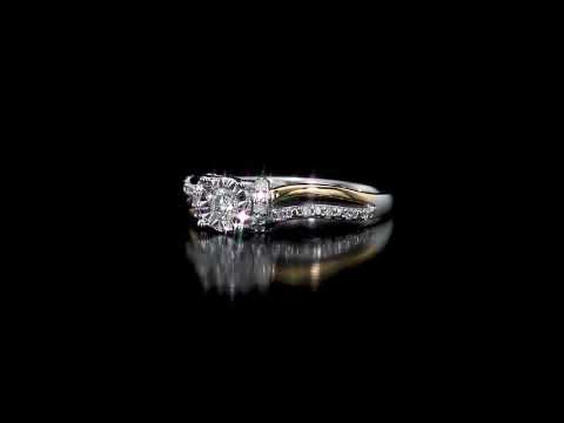 Round 1/5ctw Engagement Ring in Sterling Silver image number null
