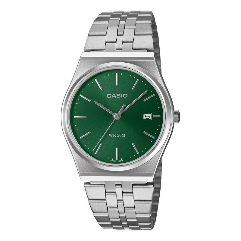 Casio Classic Analog Green Dial MTPB145 image number null