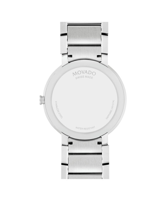 Movado Sapphire Silver Mirror Dial Men's Watch 0607178 image number null