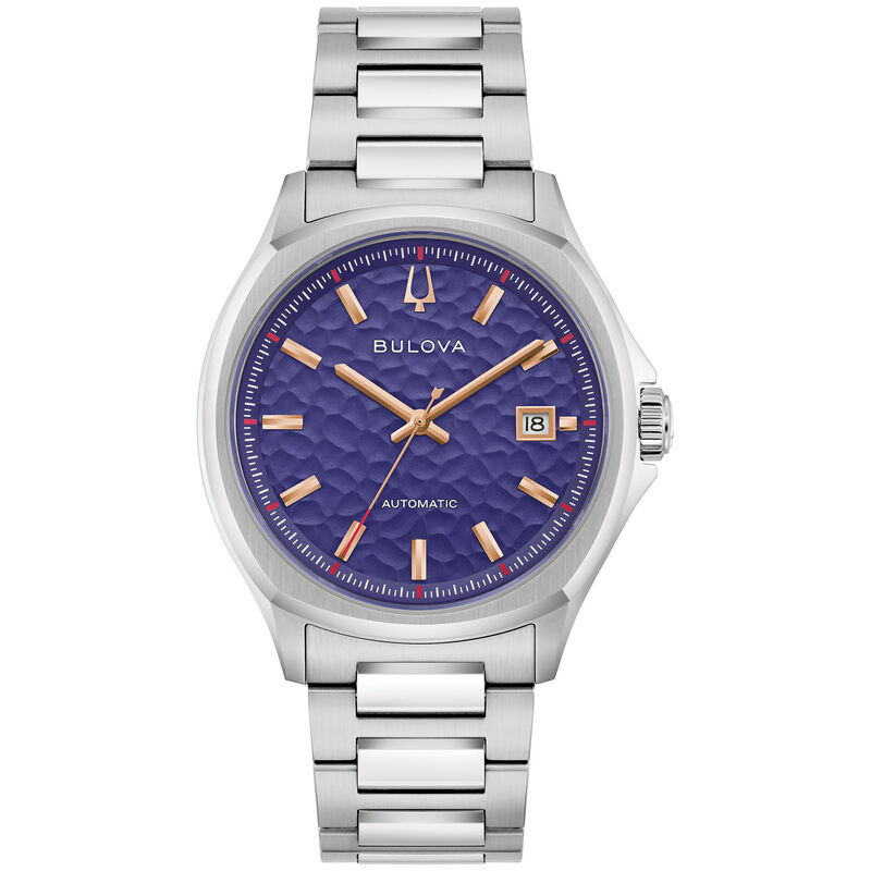Bulova Tony Bennett NYC Purple Dial Automatic Watch 96B484 image number null