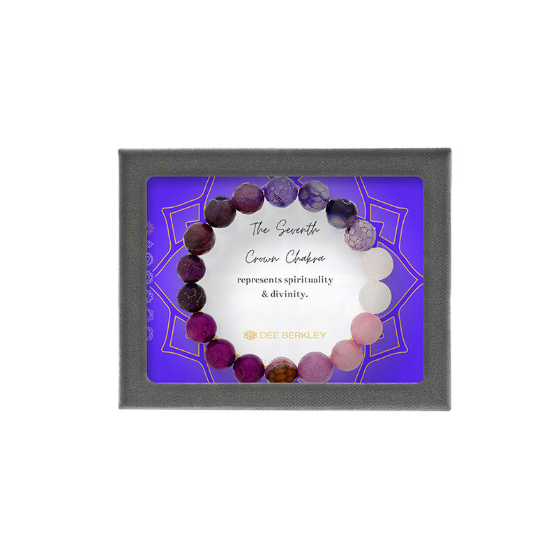 The Seventh Crown Chakra Beaded Bracelet image number null