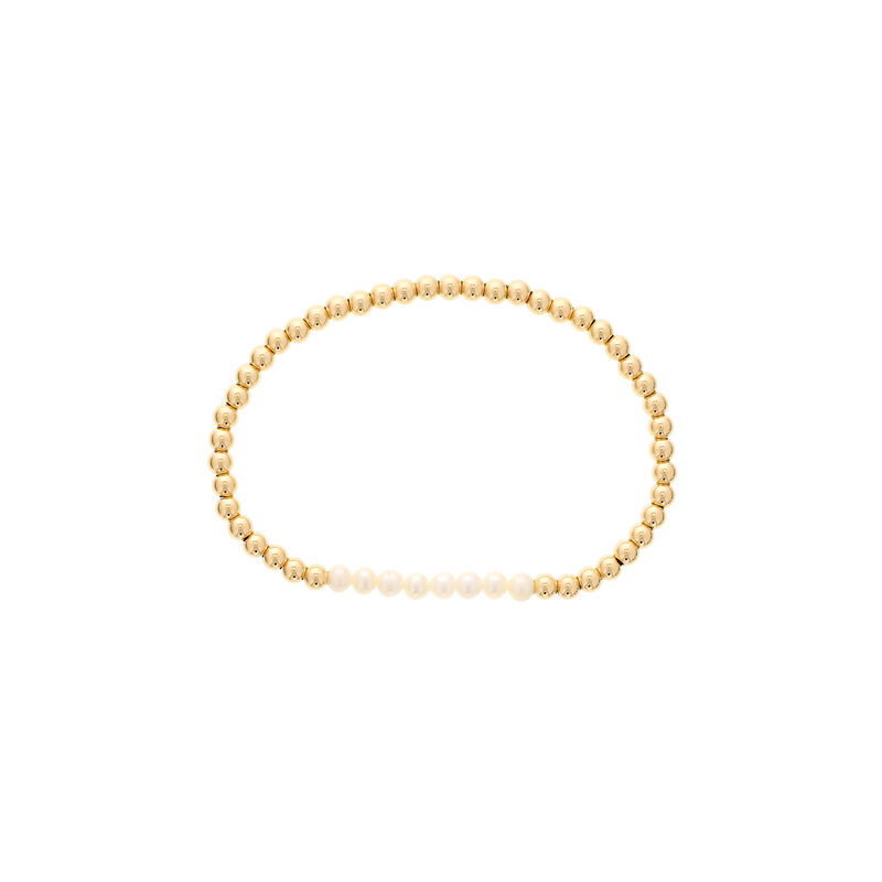 Gold-Filled & Pearl Beaded Bracelet image number null