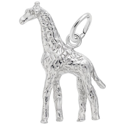 Giraffe Sterling Silver Charm