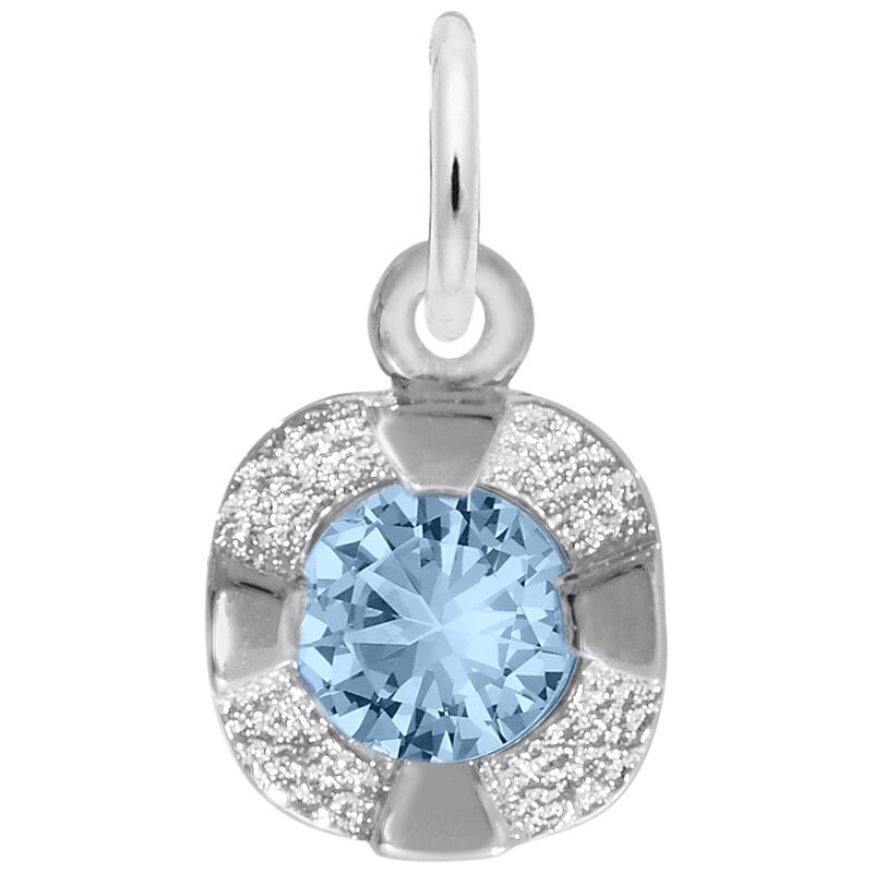 December Birthstone Petite Charm in Sterling Silver image number null