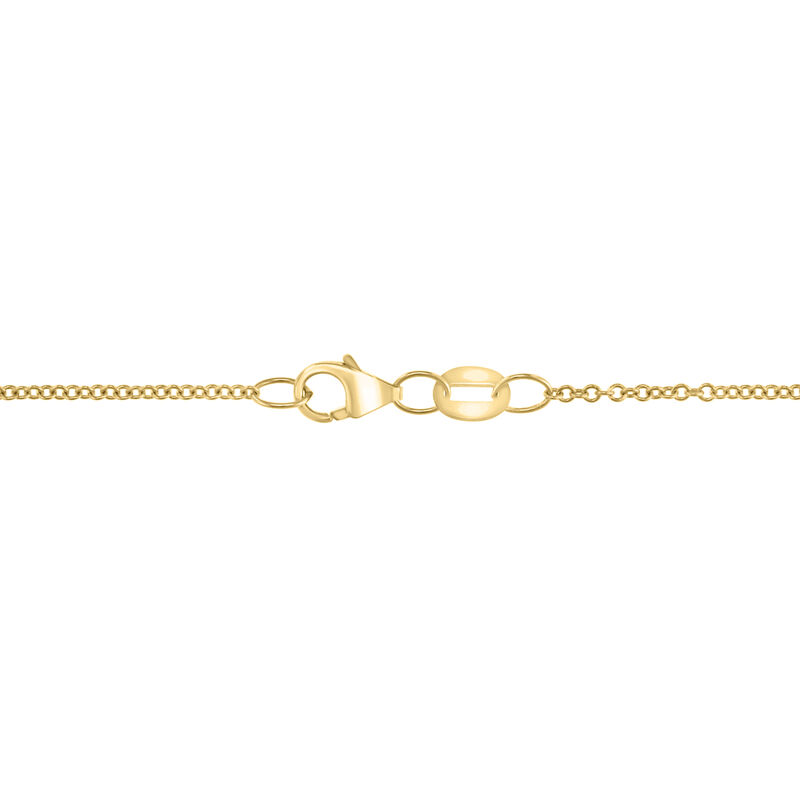 EFFY .63ctw. White Espresso Panther Pendant in 14k Yellow Gold image number null