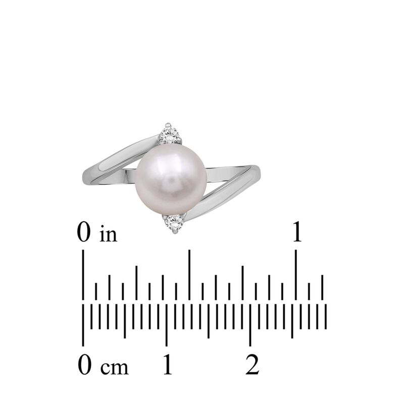 8mm Pearl Ring in Sterling Silver image number null