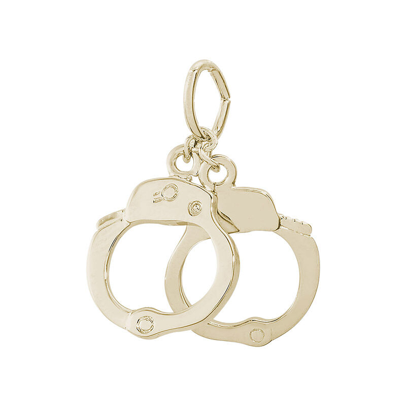 Handcuffs 14K Yellow Gold Charm image number null