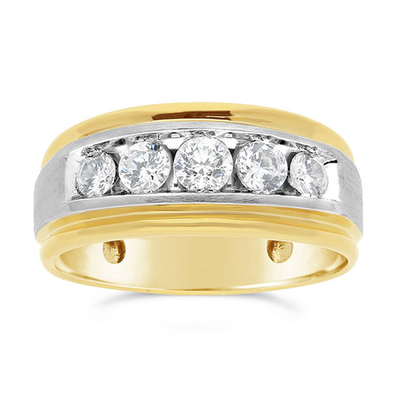 IBGoodman 5-Stone 1ctw. Diamond Ring in 14k Two-Tone Gold image number null