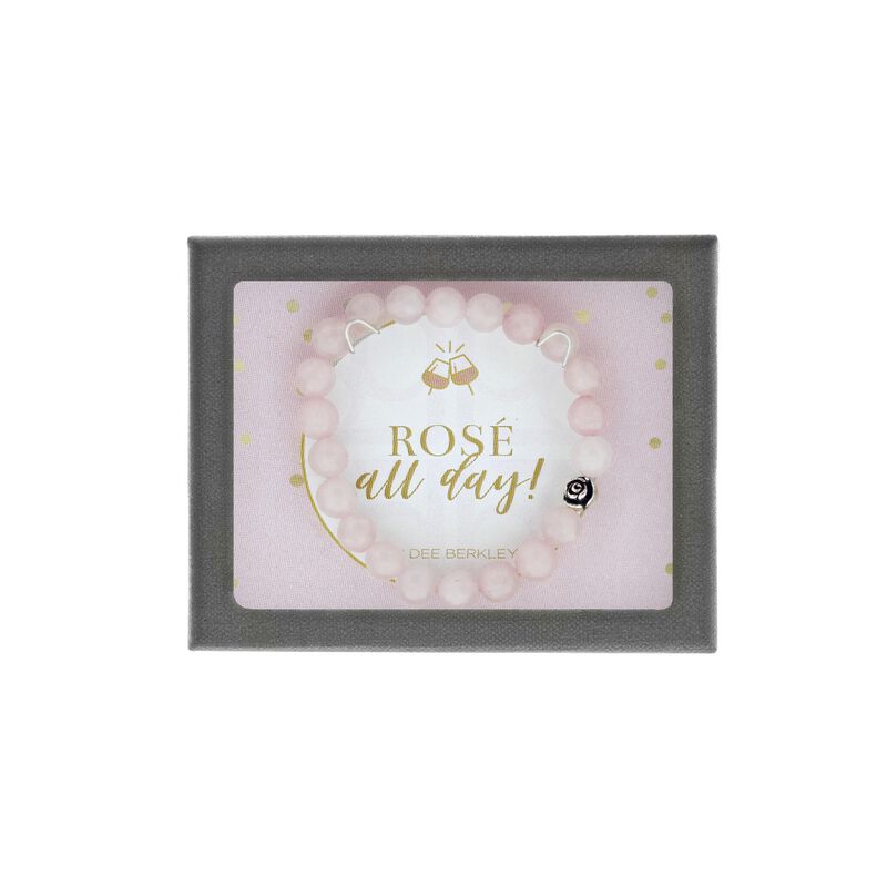 "Rose All Day" Rose Quartz Bracelet in Sterling Silver image number null